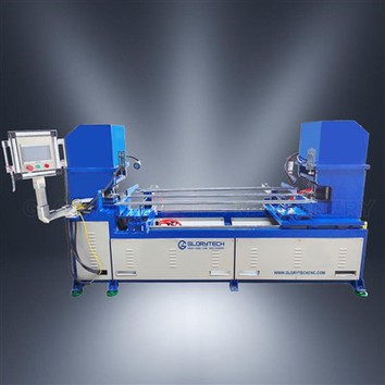 Automatic Pipe Flattening And Punching Machine