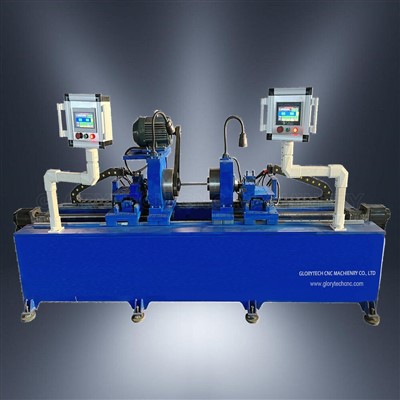 Conveyor Roller Shaft Beveling And Groove Turning Machine